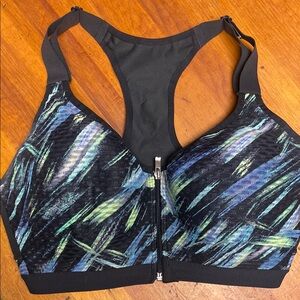 Victoria's Secret Blue and Black Bra with Racerback